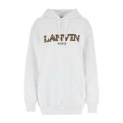 Witte katoenen Hoodie Lanvin , White , Dames