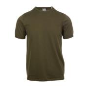 Olijfgroen Katoenen T-Shirt Aspesi , Green , Heren