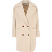 Double-Breasted Coats Alysi , Beige , Dames