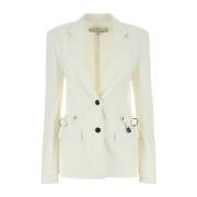 Stijlvolle Witte Stretch Blazer JW Anderson , White , Dames