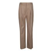 Wide Trousers Loulou Studio , Brown , Dames