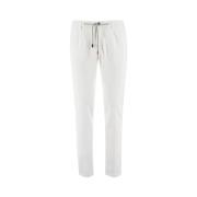 Slim-fit Trousers Eleventy , White , Heren