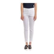 Cropped Trousers Seventy , White , Dames