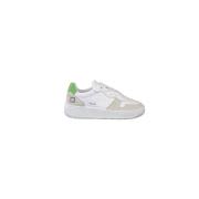 Witte EN Limoen Groene Junior Sneakers D.a.t.e. , White , Heren