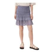 Feminine Gerimpelde Rok Part Two , Blue , Dames