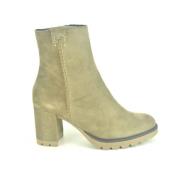 Taupe Daim Botje DH. 5cm Viguera , Beige , Dames