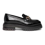 Zwarte platte schoenen met verfijnd design Nerogiardini , Black , Dame...