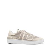 Mesh Sneakers met Beige Suède Details Lanvin , Beige , Heren