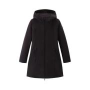 Functionele en vrouwelijke zwarte parka Woolrich , Black , Dames