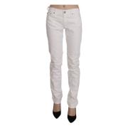 Strakke witte skinny broek Dondup , White , Dames