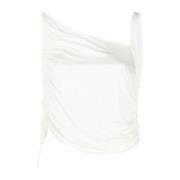 Mouwloze Top Andrea Adamo , White , Dames