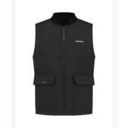 Licht gevoerde bodywarmer PureWhite , Black , Heren