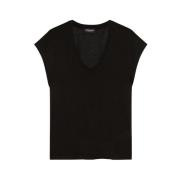 Stijlvolle T-shirts voor vrouwen Dondup , Black , Dames