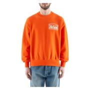 Sweatshirt Aries , Orange , Heren
