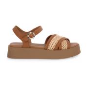 Sandals Frau , Brown , Dames