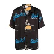 Short Sleeve Shirts Blue Sky Inn , Black , Heren