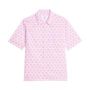 Roze overhemd met hartjesprint Ami Paris , Pink , Heren