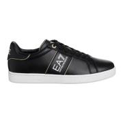 Luxe Vetersluiting Sneakers Emporio Armani EA7 , Black , Heren