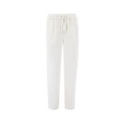 Slim-fit Trousers Le Tricot Perugia , White , Dames