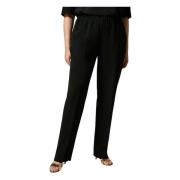 Rechte rapsodia broek Marina Rinaldi , Black , Dames