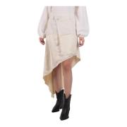 Offwhite Asymmetrische Gepanelde Rok - XXS JW Anderson , White , Dames