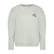 Buffi Organisch Katoenen Sweatshirt | Menta Jane Lushka , Blue , Dames