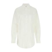 Tijdloze witte poplin overhemd Maison Margiela , White , Dames