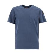 Essentiële Katoenen T-Shirt met Zakje Parajumpers , Blue , Dames
