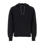 Zwarte katoenen sweatshirt - Stijlvol en comfortabel Ambush , Black , ...