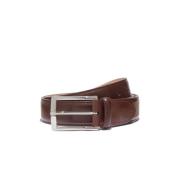 Klassieke Leren Riem Scarosso , Brown , Heren