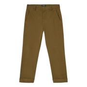 Slim Fit Broek Dondup , Green , Dames