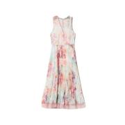 Lange jurk in Creponne Plisse Art. 231Tp2730 Twinset , Multicolor , Da...