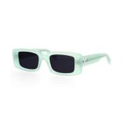 Teal Dark Grey Zonnebril voor Vrouwen Off White , Blue , Dames