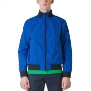 Contrast Inzet Bomber Peuterey , Blue , Heren