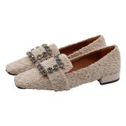 Grijze Loafer met Broche Roberto Festa , Beige , Dames