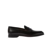 Zwarte Penny Loafers Handgemaakt in Italië Scarosso , Black , Heren