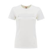 Ronde hals katoenen T-shirt Parajumpers , White , Dames
