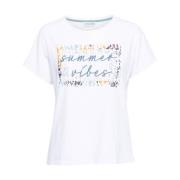 T-shirt &Co Woman , White , Dames