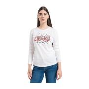 T-Shirt ECS T-Shirt Moda M/L Liu Jo , White , Dames