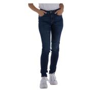 Hoge Taille Skinny Jeans Liu Jo , Blue , Dames