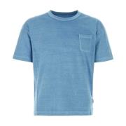 Melangè Cerulean Cotton Jumbo T-Shirt visvim , Blue , Heren