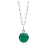 Katten ketting groen onyx zilver Frk. Lisberg , Green , Dames