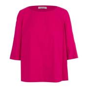 Fuchsia Poplin Stretch Blouse Liviana Conti , Pink , Dames