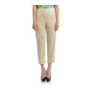 Cropped Trousers Seventy , Beige , Dames