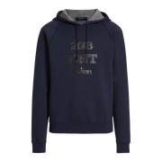 Blauwe hoodie Kiton , Gray , Heren