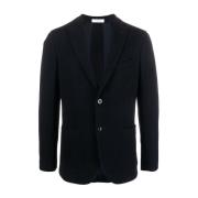 Nachtblauwe K-Jacket Blazer Boglioli , Blue , Heren