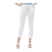 Geknipte loszittende broeken voor vrouwen Dondup , White , Dames