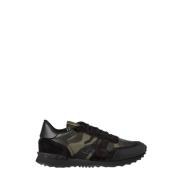 Camouflage Rockrunner Sneakers Valentino Garavani , Green , Heren