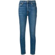 Jeans Comfort Stretch High Rise enkelgewas Re/Done , Blue , Dames