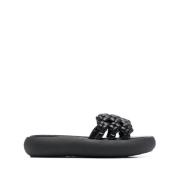 Zwarte Sandalen met 4.0cm Hak Vic Matié , Black , Dames